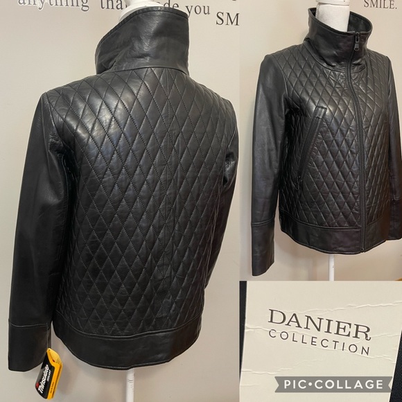 NWT Denier leather jacket 🤍 - Picture 4 of 7